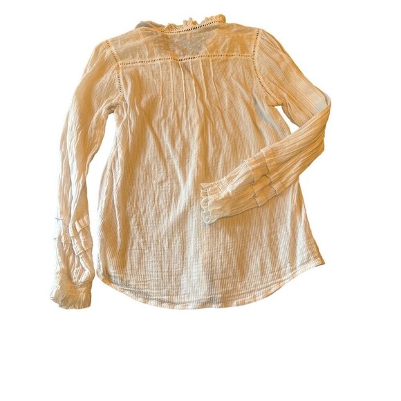 Faherty Womens Organic Cotton Button-Down Blouse S - Picture 5 of 5